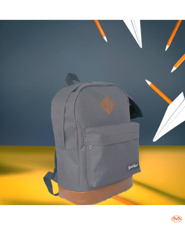 Mochila Ludo Raal Barra bela cinza unissex escolar